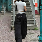 Street Lace Embroidery Casual Pant - Palm and Thread