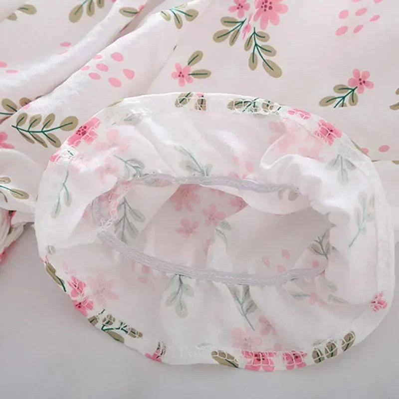 Sweet Broken Flower Slash Neck Blouse - Palm and Thread