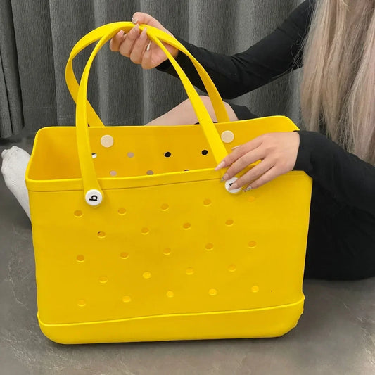 Croc Beach Tote Rubber Waterproof Bag - Palm and Thread