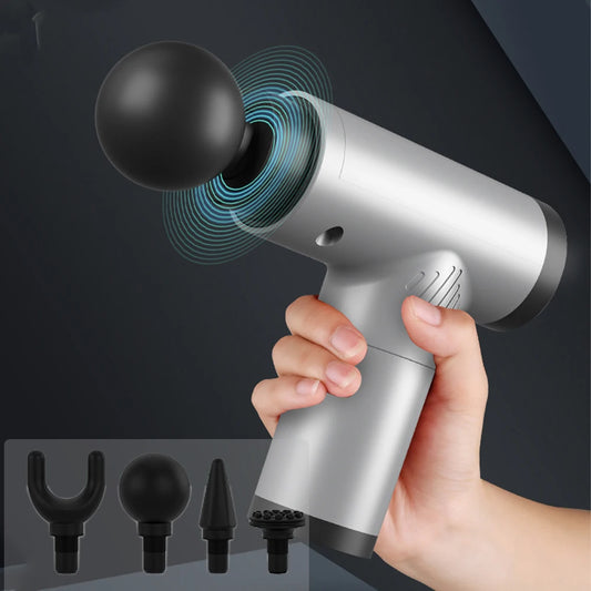 Portable Mini Massage Gun with Multiple Adjustable Level - Palm and Thread