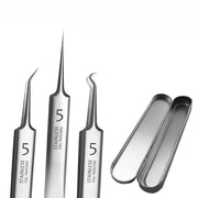 Stainless Steel Blackhead Removal Tool Set - Palm and Thread