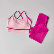 High-Waist Leggings & Sports Gym Bra