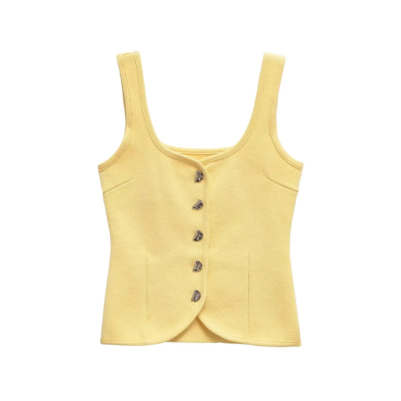 Knitted Vest Sweater Sleeveless Crop - Palm and Thread