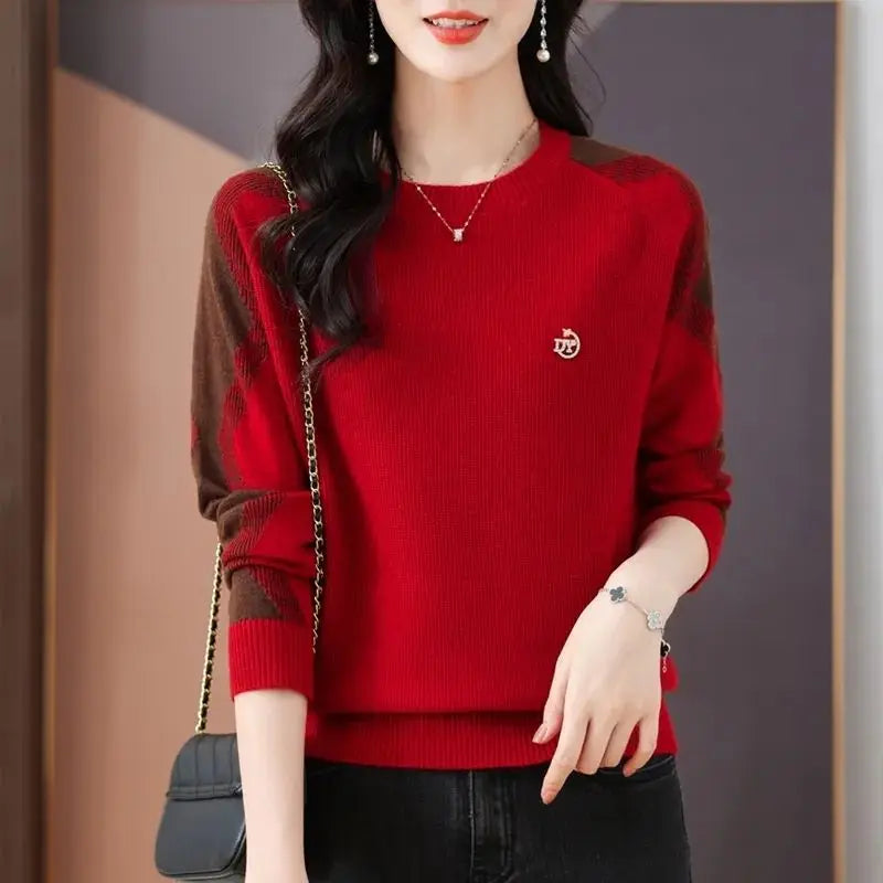 Patchwork Knitted Sweater - Palm and Thread