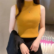Turtleneck Sleeveless Vest - Palm and Thread