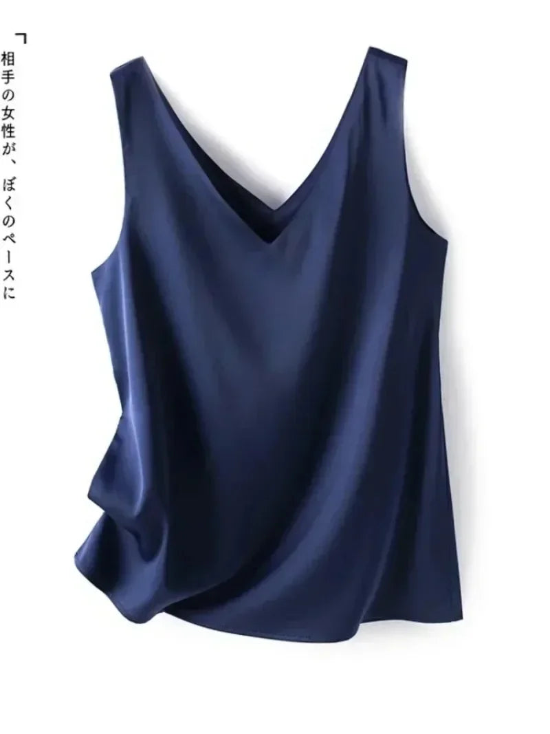 Elegant SILK Satin Blouse - Palm and Thread