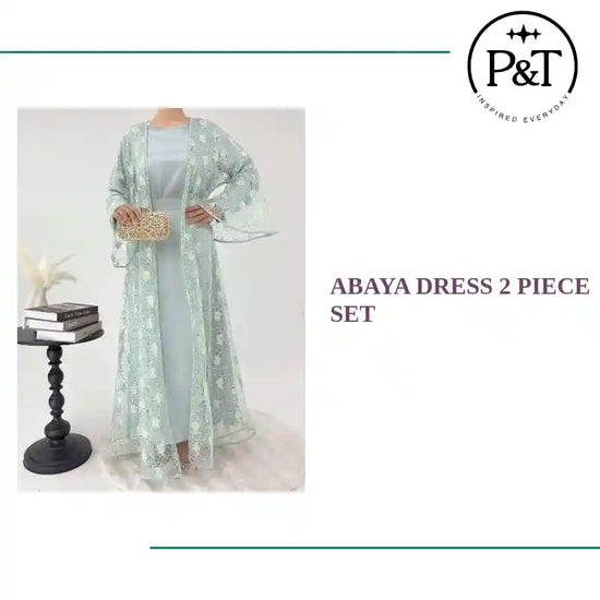 Abaya Dress 2 Piece Set by@Outfy