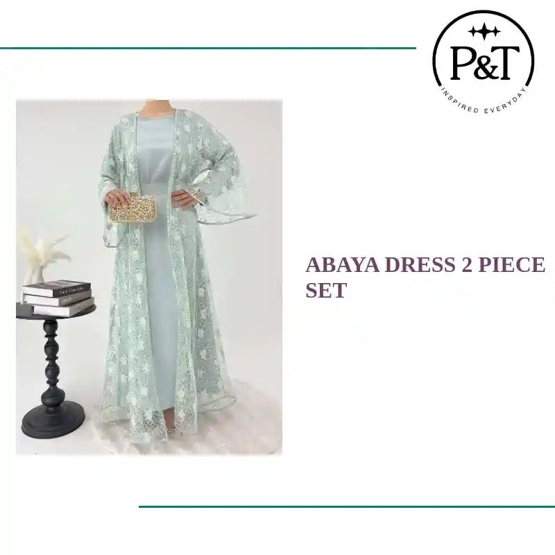 Abaya Dress 2 Piece Set by@Outfy